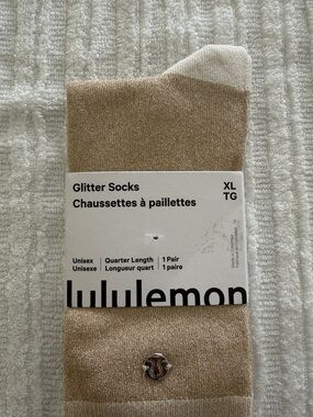 lululemon athletica Glitter Socks in Light Ivory